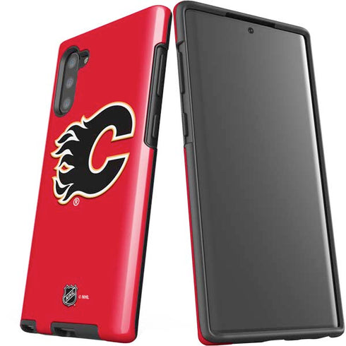 NHL Calgary Flames Solid Background Galaxy Note 10 Pro Case