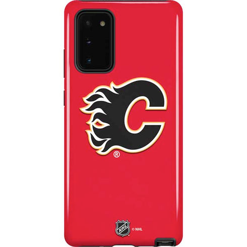 NHL Calgary Flames Solid Background Galaxy Note20 5G Pro Case