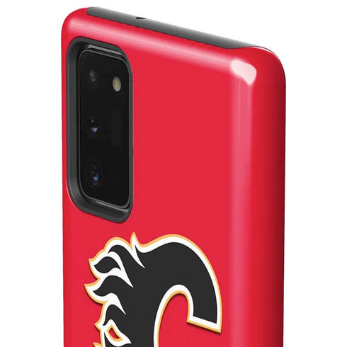 NHL Calgary Flames Solid Background Galaxy Note20 5G Pro Case