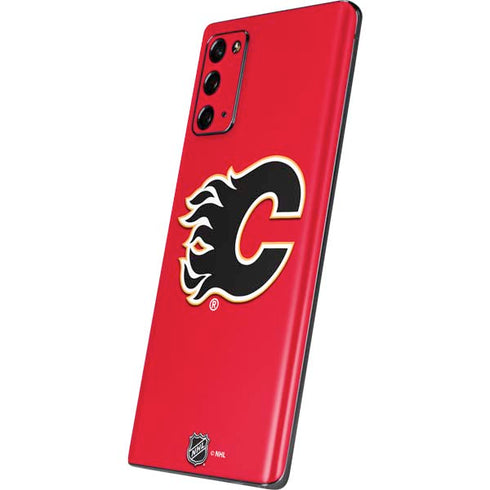 NHL Calgary Flames Solid Background Galaxy Note20 5G Skin