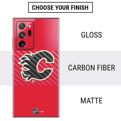 NHL Calgary Flames Solid Background Galaxy Note20 Ultra 5G Skin