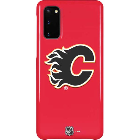 NHL Calgary Flames Solid Background Galaxy S20 Lite Case