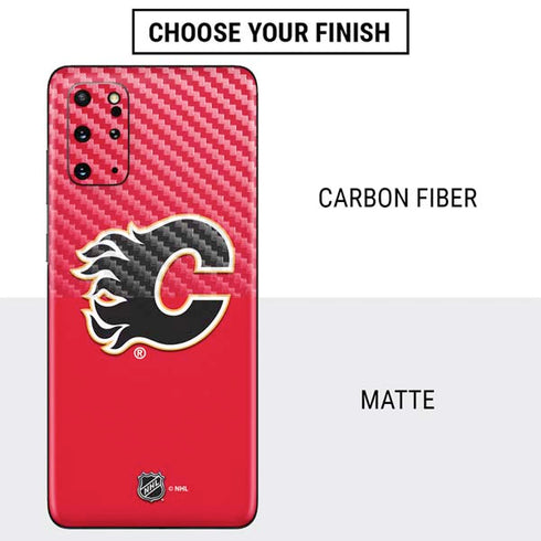 NHL Calgary Flames Solid Background Galaxy S20 Plus Skin