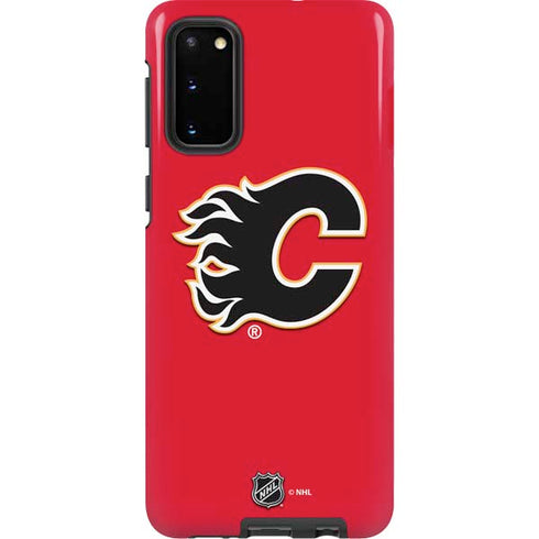 NHL Calgary Flames Solid Background Galaxy S20 Pro Case
