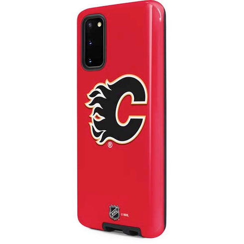 NHL Calgary Flames Solid Background Galaxy S20 Pro Case