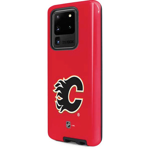 NHL Calgary Flames Solid Background Galaxy S20 Ultra 5G Pro Case