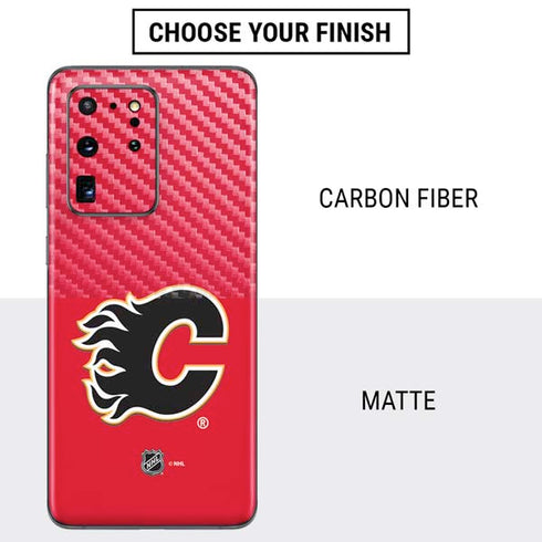 NHL Calgary Flames Solid Background Galaxy S20 Ultra 5G Skin