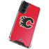 NHL Calgary Flames Solid Background Galaxy S21 FE Clear Case