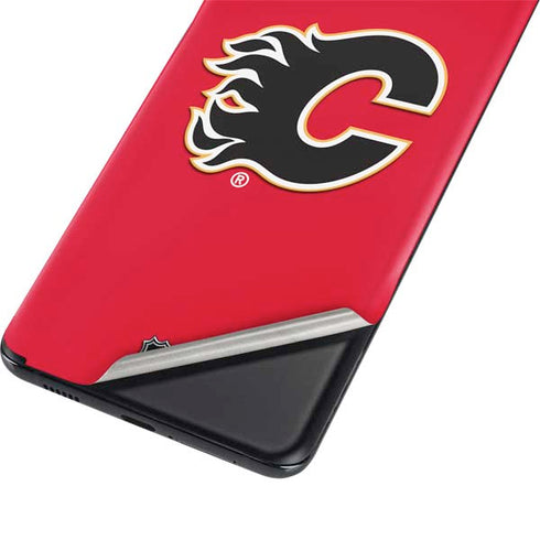 NHL Calgary Flames Solid Background Galaxy S21 Plus 5G Skin