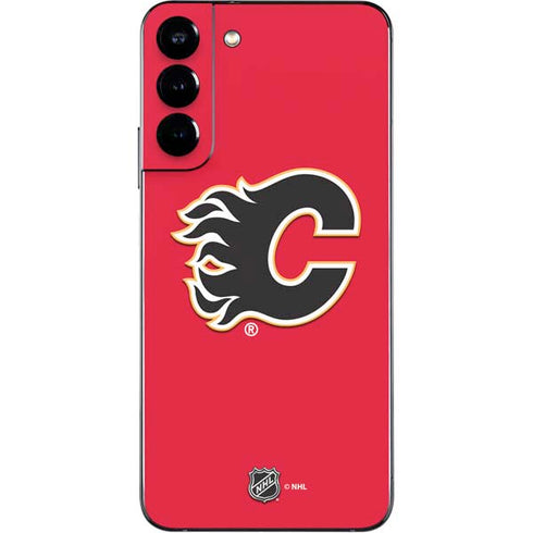 NHL Calgary Flames Solid Background Galaxy S22 Plus Skin