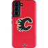 NHL Calgary Flames Solid Background Galaxy S22 Pro Case