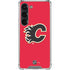 NHL Calgary Flames Solid Background Galaxy S23 Clear Case