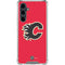 NHL Calgary Flames Solid Background Galaxy S23 FE Clear Case