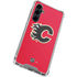 NHL Calgary Flames Solid Background Galaxy S23 FE Clear Case