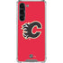 NHL Calgary Flames Solid Background Galaxy S23 Plus Clear Case