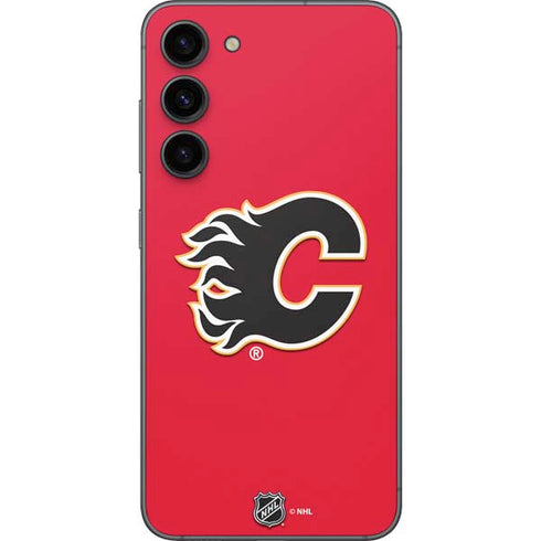 NHL Calgary Flames Solid Background Galaxy S23 Plus Skin