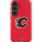 NHL Calgary Flames Solid Background Galaxy S24 Impact Case