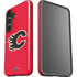 NHL Calgary Flames Solid Background Galaxy S24 Impact Case