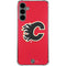 NHL Calgary Flames Solid Background Galaxy S24 Plus Clear Case