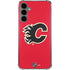 NHL Calgary Flames Solid Background Galaxy S24 Plus Clear Case
