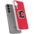 NHL Calgary Flames Solid Background Galaxy S24 Plus Clear Case