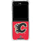 NHL Calgary Flames Solid Background Galaxy Z Flip5 5G Clear Case