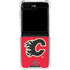 NHL Calgary Flames Solid Background Galaxy Z Flip5 5G Clear Case