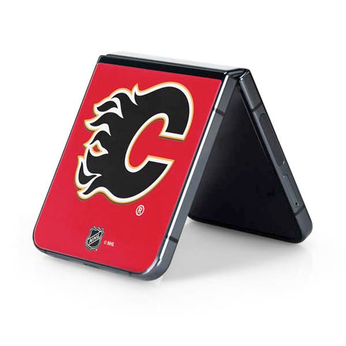 NHL Calgary Flames Solid Background Galaxy Z Flip5 5G Skin