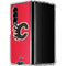 NHL Calgary Flames Solid Background Galaxy Z Fold4 5G Clear Case