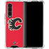 NHL Calgary Flames Solid Background Galaxy Z Fold4 5G Clear Case