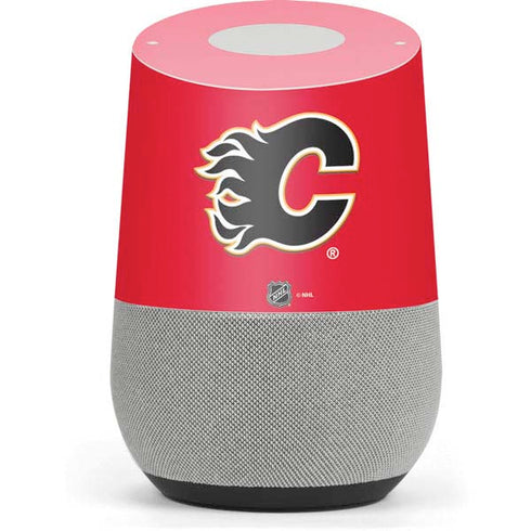 NHL Calgary Flames Solid Background Google Home Skin