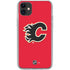 NHL Calgary Flames Solid Background iPhone 11 Clear Case