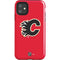 NHL Calgary Flames Solid Background iPhone 11 Impact Case
