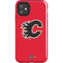 NHL Calgary Flames Solid Background iPhone 11 Impact Case