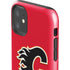NHL Calgary Flames Solid Background iPhone 11 Impact Case