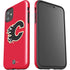 NHL Calgary Flames Solid Background iPhone 11 Impact Case