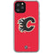 NHL Calgary Flames Solid Background iPhone 11 Pro Clear Case