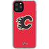 NHL Calgary Flames Solid Background iPhone 11 Pro Clear Case