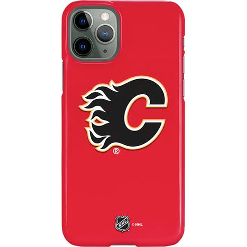 NHL Calgary Flames Solid Background iPhone 11 Pro Lite Case