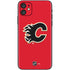 NHL Calgary Flames Solid Background iPhone 11 Skin