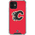 NHL Calgary Flames Solid Background iPhone 12 Clear Case