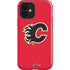 NHL Calgary Flames Solid Background iPhone 12 Impact Case