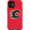 NHL Calgary Flames Solid Background iPhone 12 Mini Impact Case