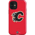 NHL Calgary Flames Solid Background iPhone 12 Mini Impact Case
