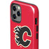 NHL Calgary Flames Solid Background iPhone 12 Pro Max Impact Case