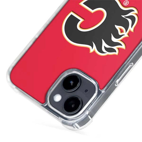 NHL Calgary Flames Solid Background iPhone 13 MagSafe Case