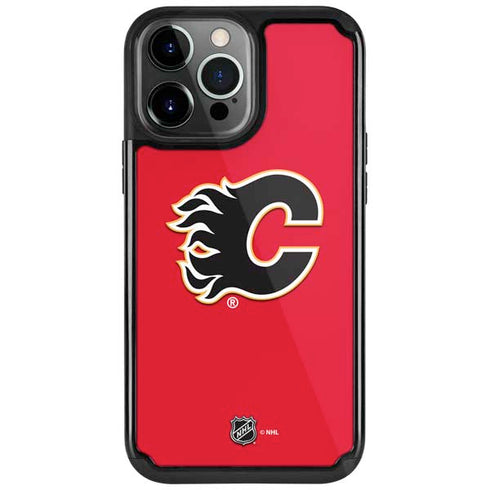 NHL Calgary Flames Solid Background iPhone 13 Pro Cargo Case