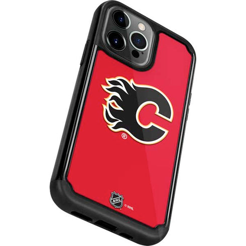 NHL Calgary Flames Solid Background iPhone 13 Pro Cargo Case