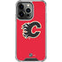 NHL Calgary Flames Solid Background iPhone 13 Pro Clear Case