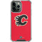 NHL Calgary Flames Solid Background iPhone 13 Pro Max Clear Case